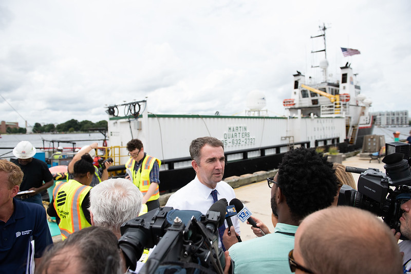 Governor Ralph Northam at a press conference
