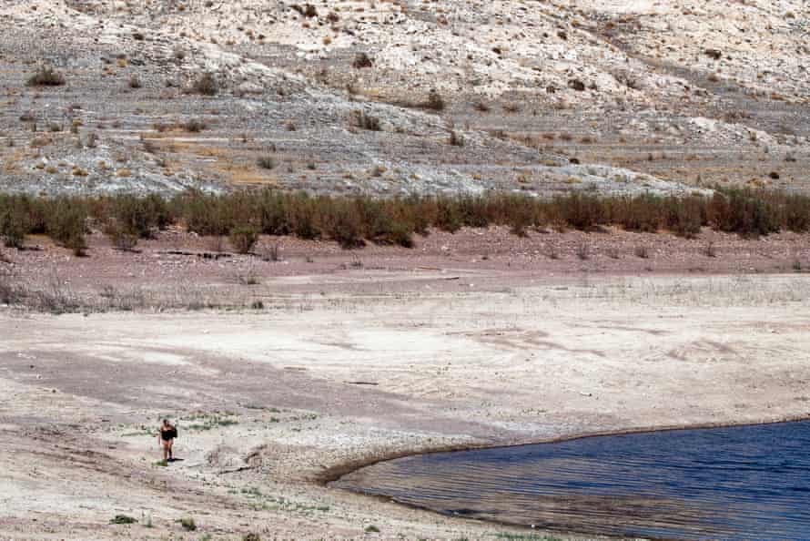 Lake Mead, near the Arizona-Nevada border, hit record low levels in 2021.