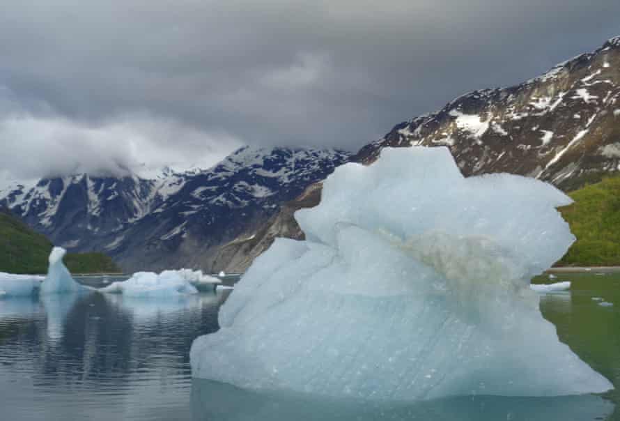 Glacial ice in McBride Inlet, Alaska.