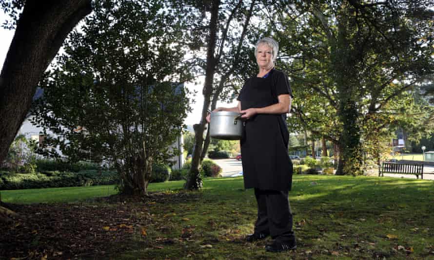 Sharon Williams with soup pot