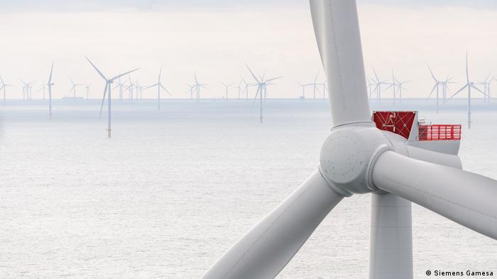 Siemens offshore wind turbines in the Netherlands