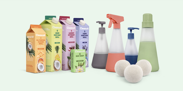 CleanCult's refillable cleaning products come in their eco friendly monthly box