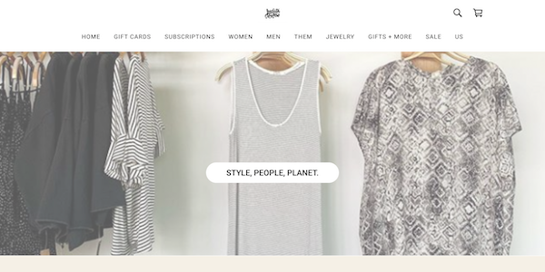 Clothing from Judith & Joe, a sustainable subscription box