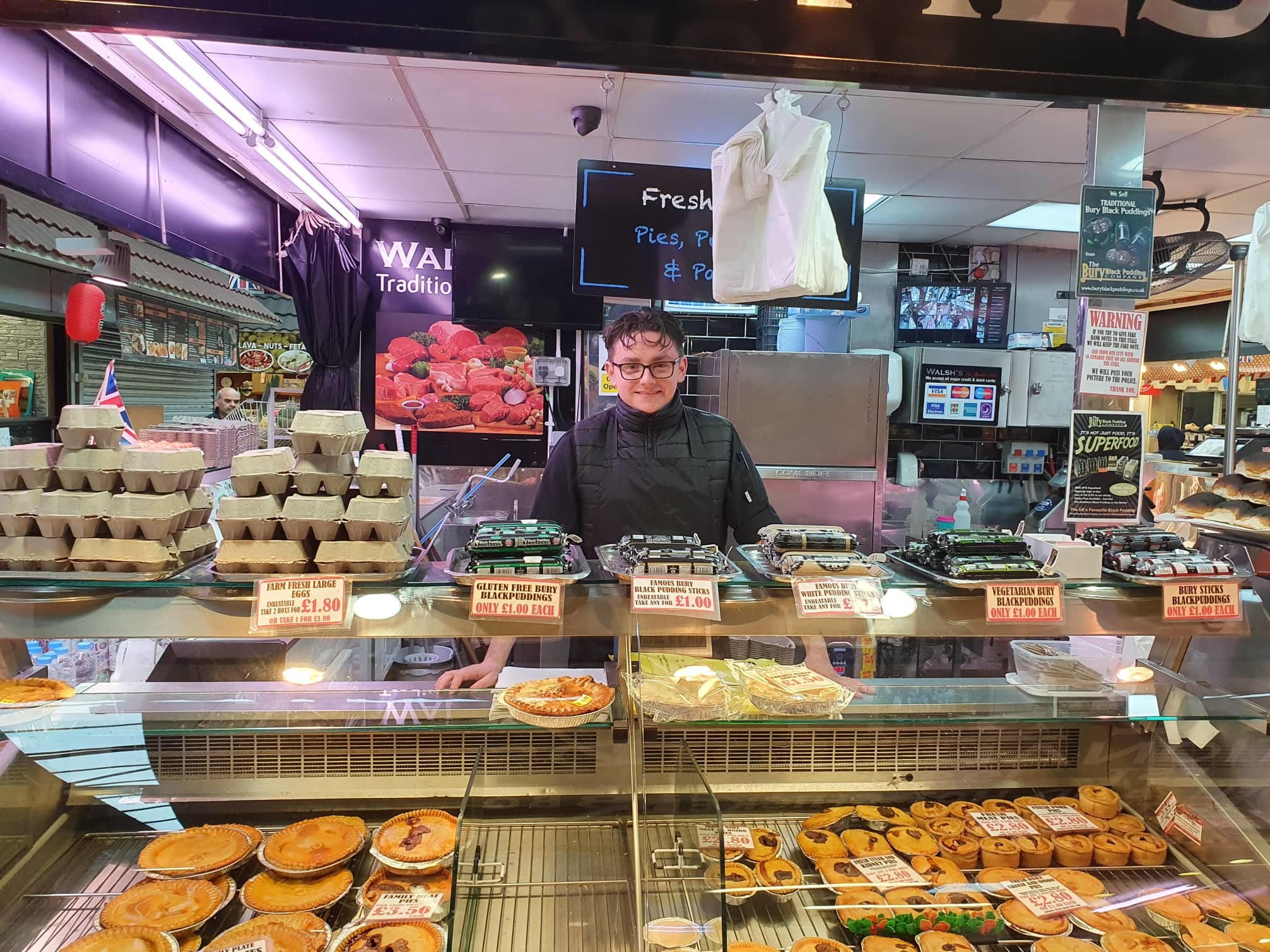 Declan Lennon sells fresh, local produce