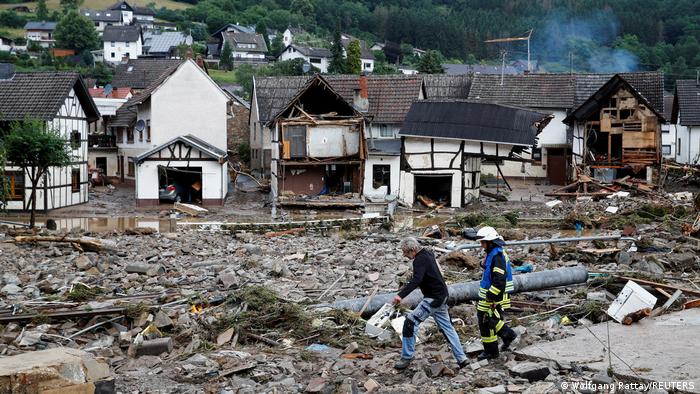 Wreckage from floods in Rhineland-Palatinate, Germany
