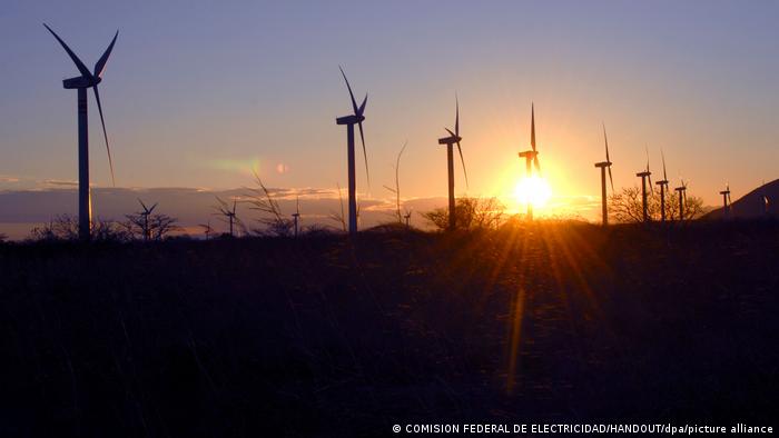 the wind power park La Venta in Oaxaca, Mexico