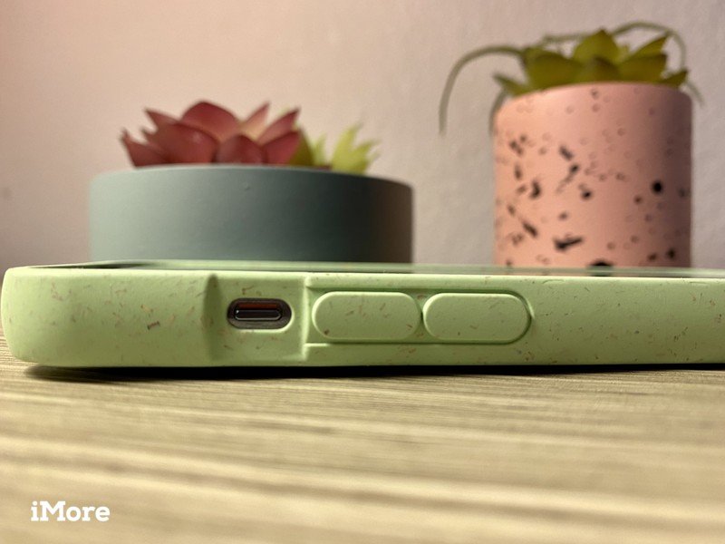Pela Sage Green Hearts Iphone 13 Pro Case Volume Mute