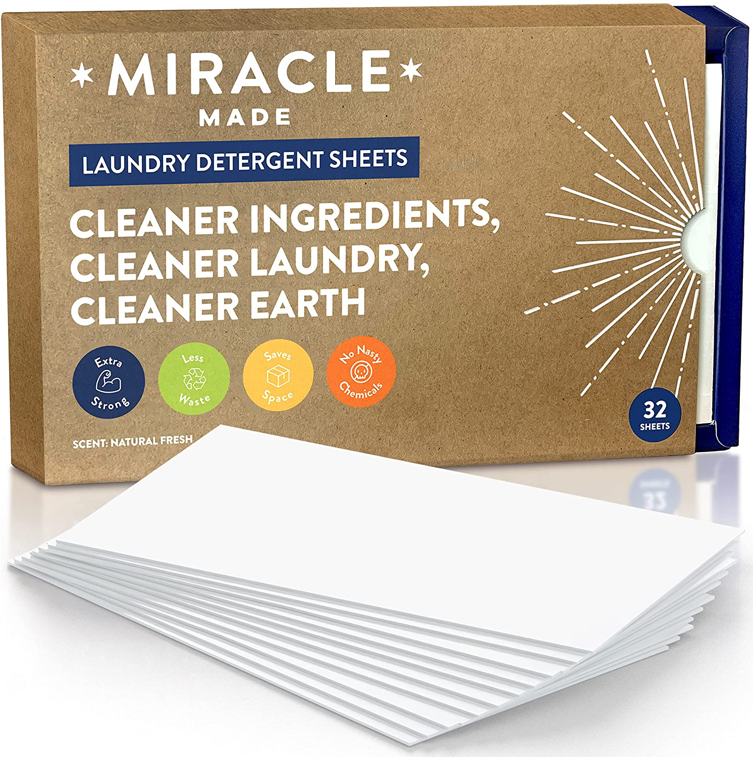 Miracle Made Liquidless Laundry Detergent Sheets