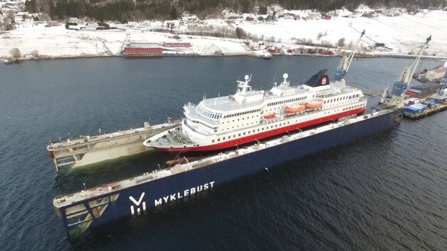 hybrid conversion and environmental upgrades Hurtigruten Norway coastal fleet 