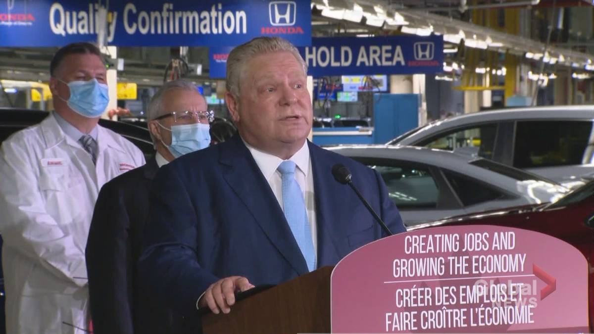 Click to play video: 'Ford Government remains frosty to incentives despite committing millions in taxpayer money to electric vehicle manufacturing'