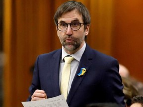 Steven Guilbeault, Canada's minister of the environment and climate change, is pictured in the House of Commons on March 22, 2022.