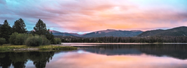 landscape with sunrise