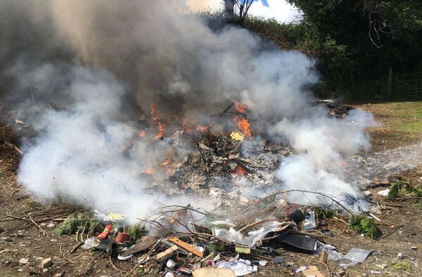 The burning rubbish. Waterford City & County Councils Senior Executive Engineer, Niall Kane, said the torching of waste leads to the release of toxic dioxins which are a 