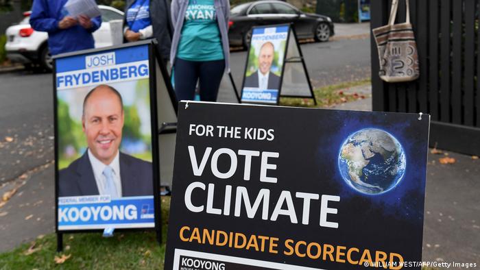 A close-up of Australian election posters 