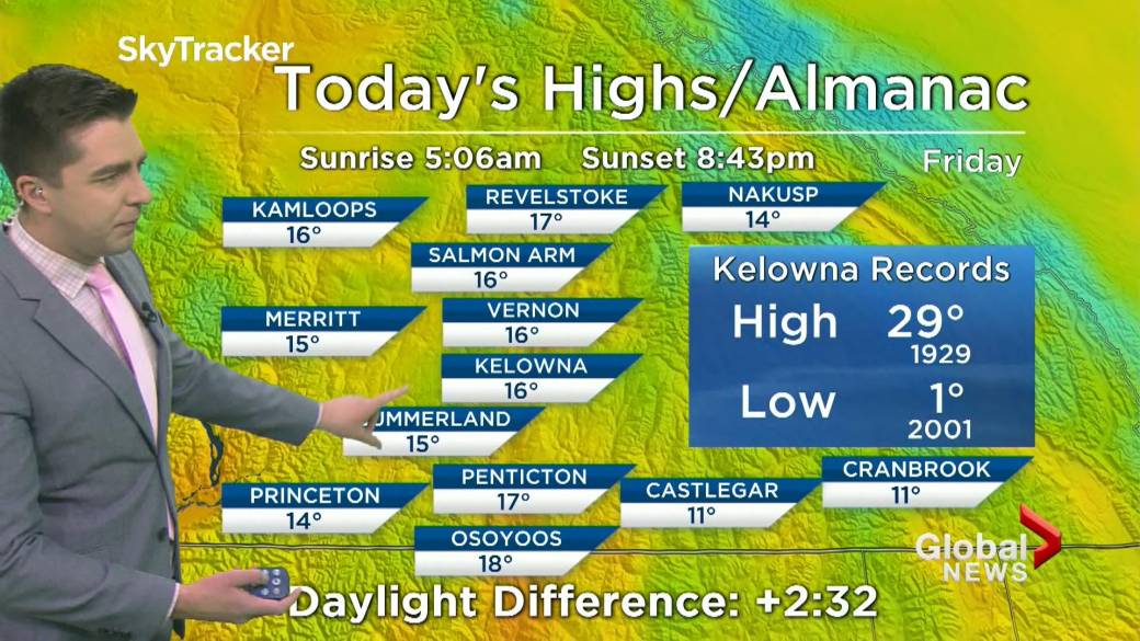 Click to play video: 'Kelowna Weather Forecast: May 20'